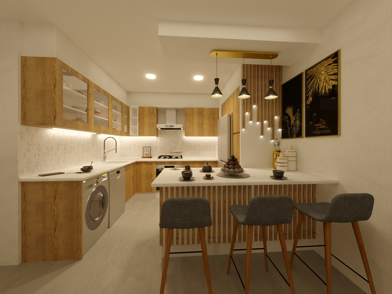 étude 3d villa Imane