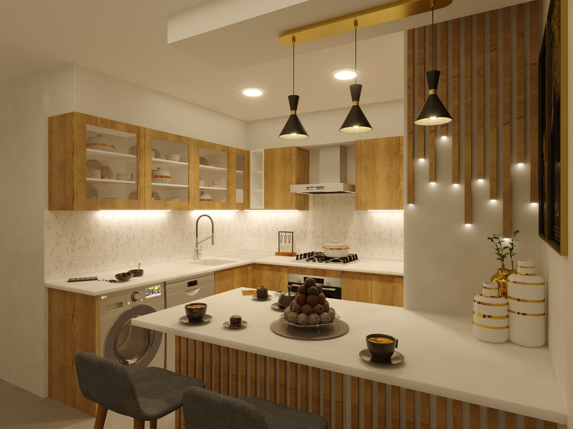 étude 3d villa Imane