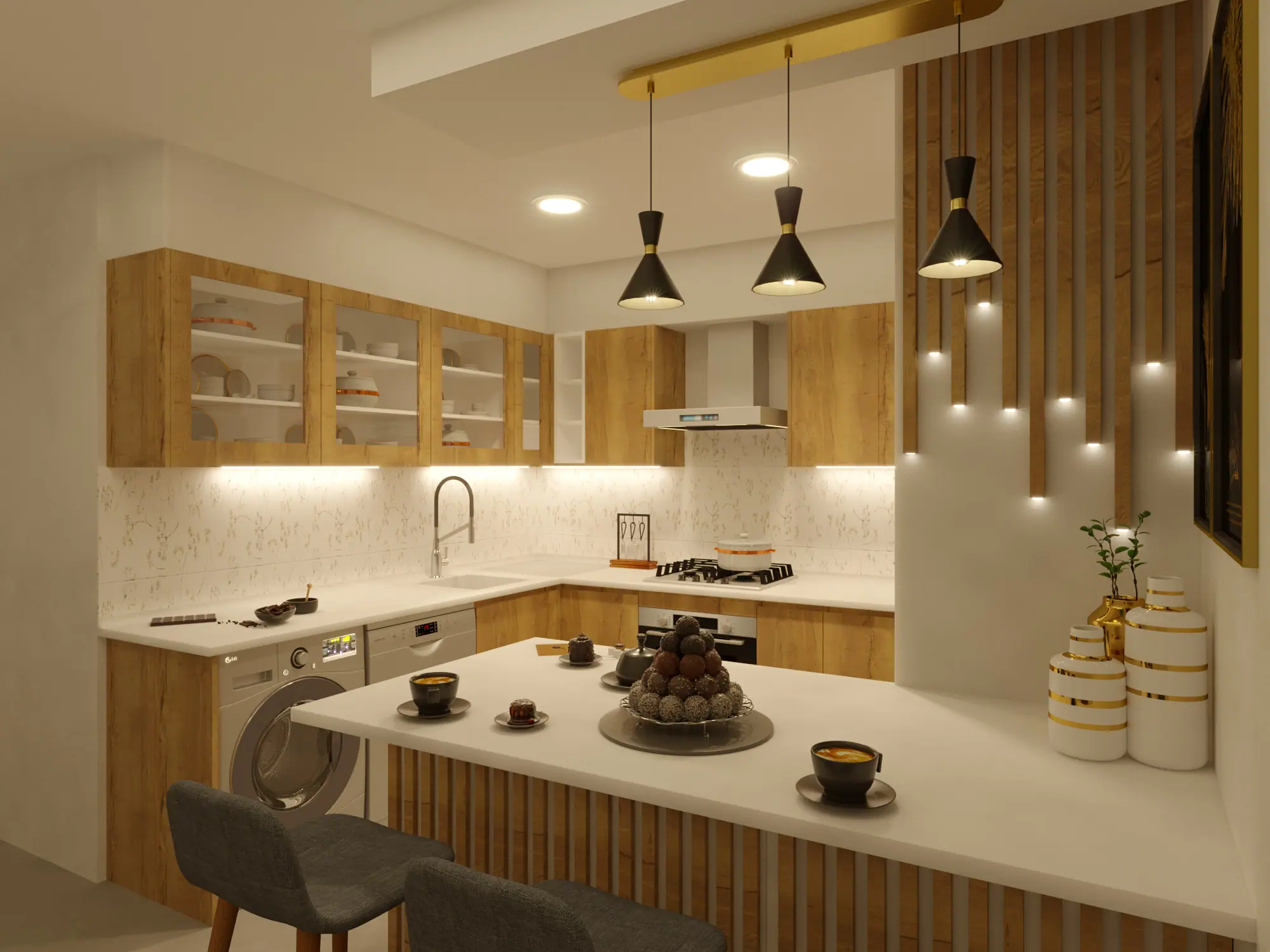étude 3d villa Imane