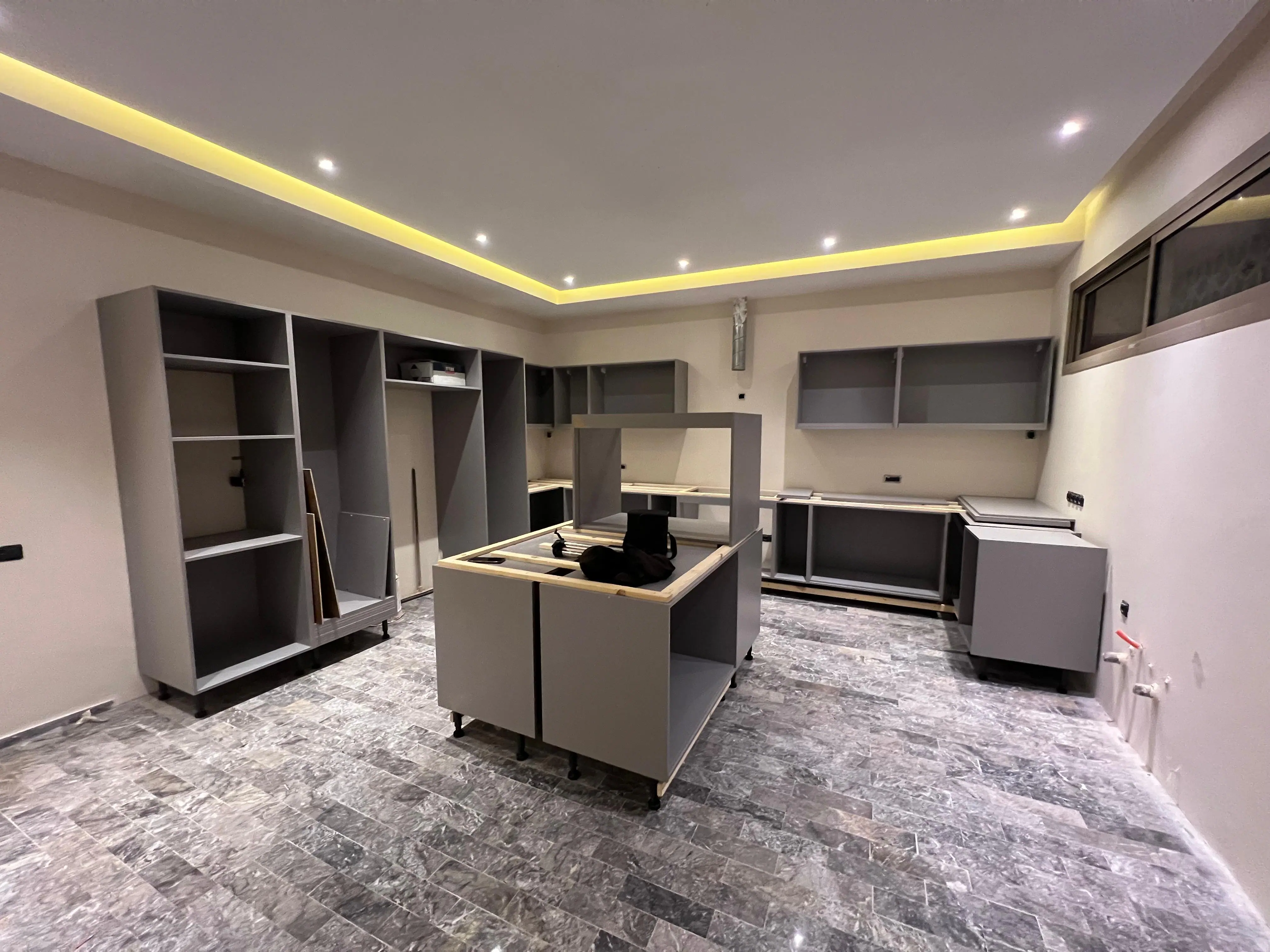 Villa -Zohor- Cuisine travaux en cours