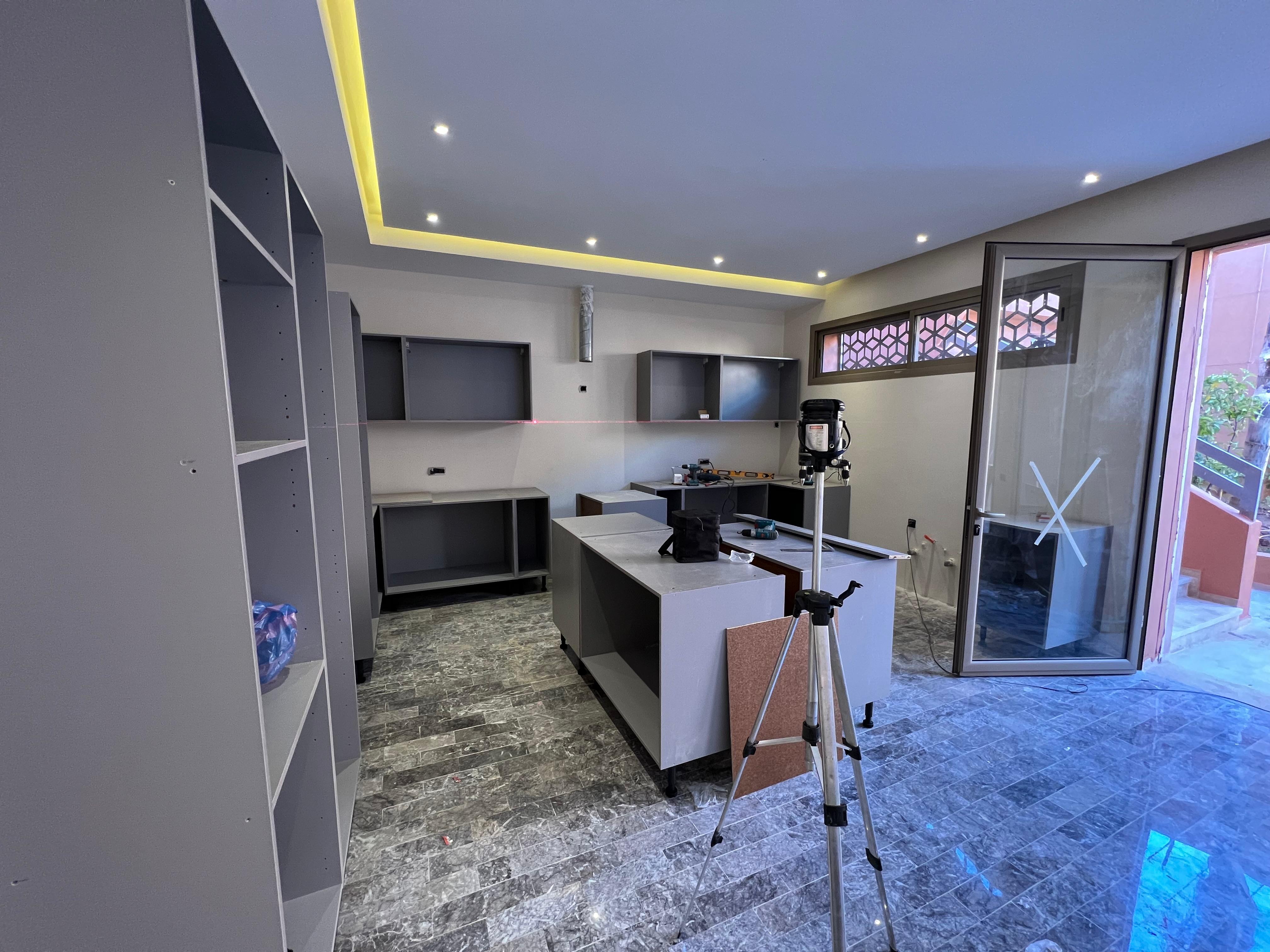 Villa -Zohor- Cuisine travaux en cours