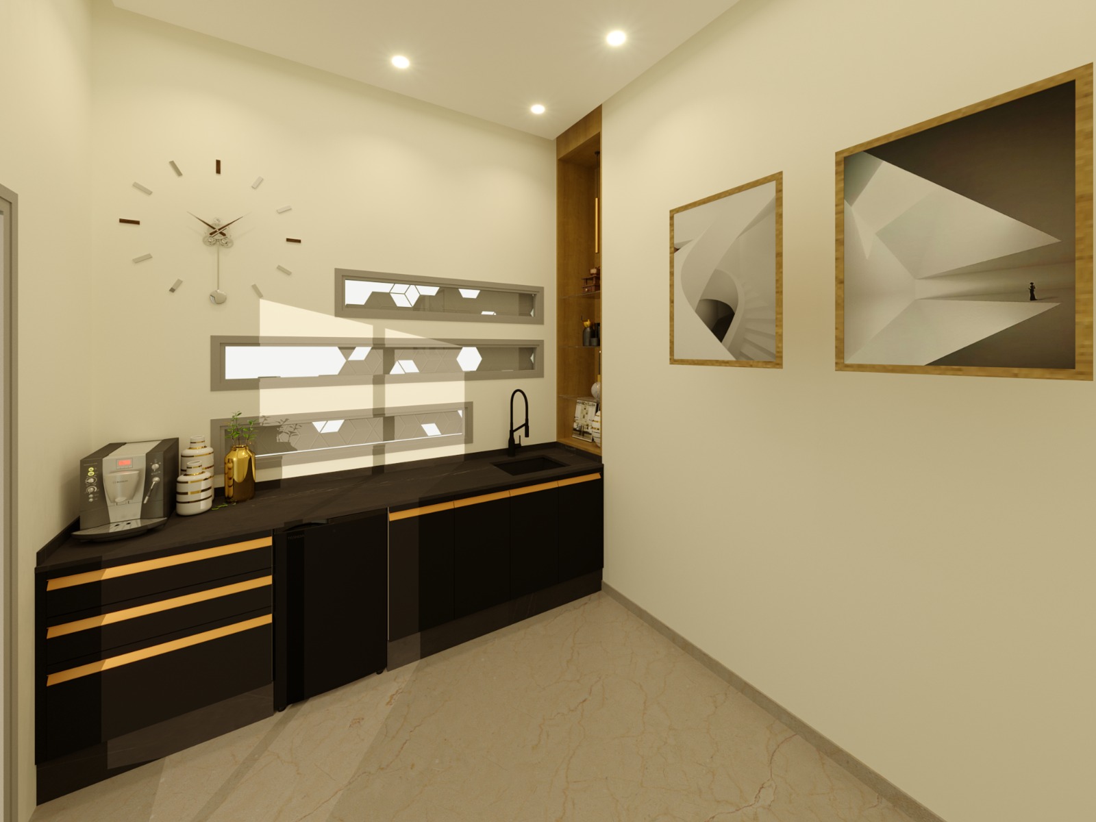 étude 3d cuisine