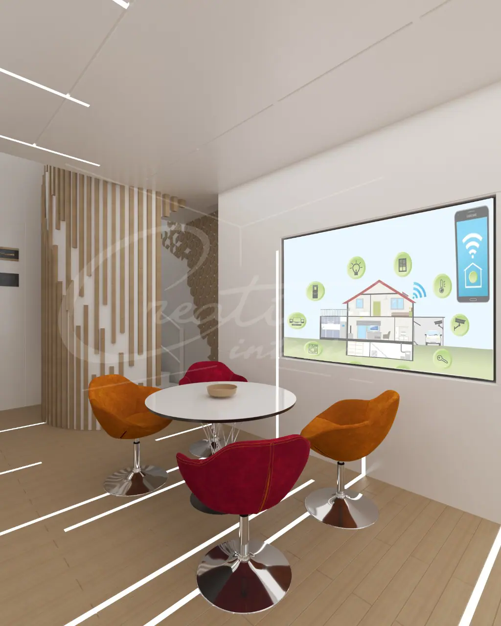 Agencement showroom marrakech étude 3d 