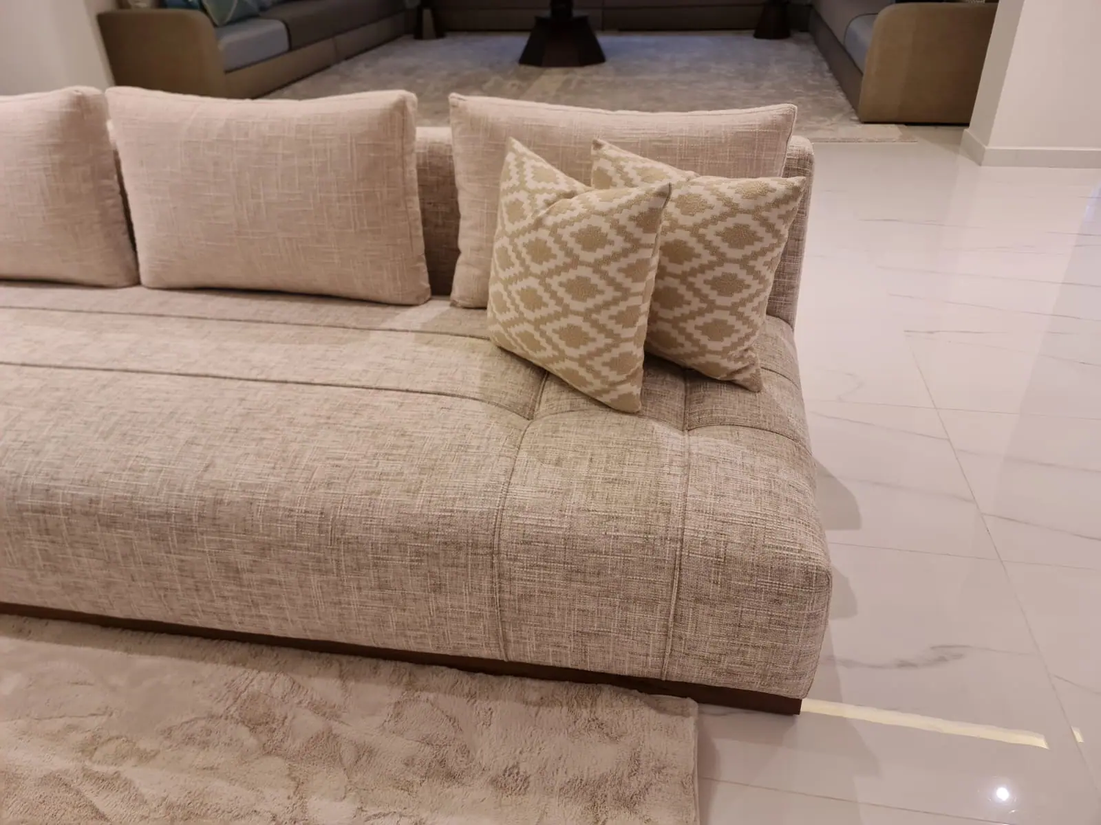 tapisserie salon moderne mobilier marrakech