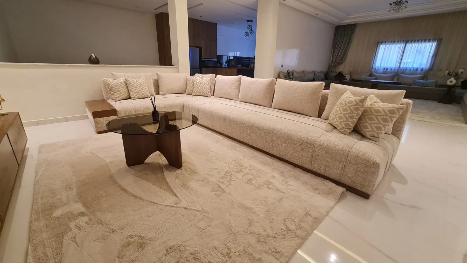 tapisserie salon moderne mobilier marrakech