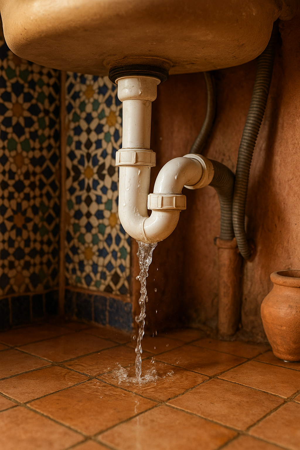 Tuyauterie fuite eau rénovation maison Marrakech